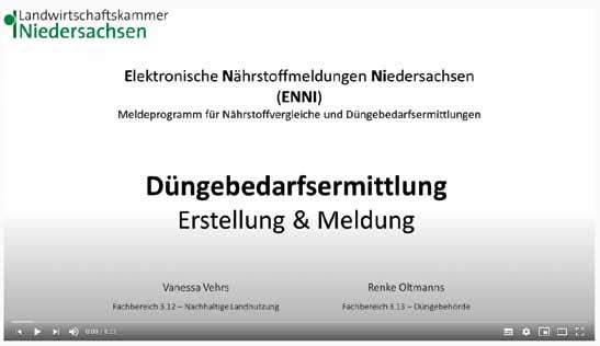 Die schnelllebigen Änderungen bei den Anforderungen rund um die Landwirtschaft (Beispiel Düngerecht), ließen auch die Landwirtschaftskammer Niedersachsen (LWK) weitere Wege der