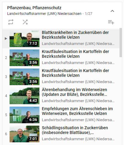 in dem Fachmagazin Land & Forst sowie auch auf Großveranstaltungen in Gasthöfen hat die LWK im Herbst 2019 die ersten Fünf-Minuten-Videos z.b. zu ENNI (Elektronische Nährstoffmeldungen in Niedersachsen) online gestellt.