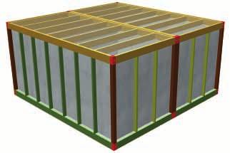 Ästhetische Nachhaltigkeit Raummodul von IBOS GmbH (www.ibos-online.de) Das Modul wird in Holz-Beton-Verbundbauweise hergestellt.