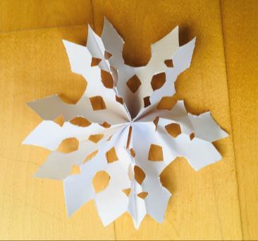Schneeflocke 1 Stück 40 cm Styropor Gestalten weihnachtlicher Bastelarbeiten 3D