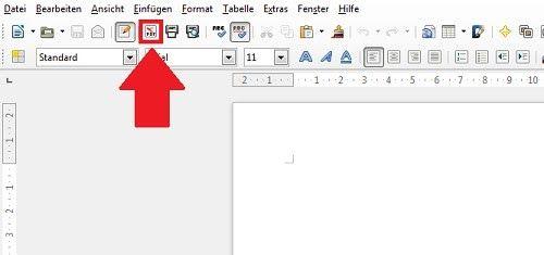 LibreOffice: Datei in LibreOffice als PDF exportieren Nachdem du dein Dokument bearbeitet hast, gehe einfach auf den Button "PDF" unter der Menü-Leiste. (s.