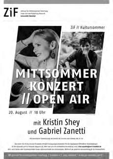 RÜCKBLICK REVIEW 29 ZiF // Kultursommer Mittsommerkonzert mit Kristin Shey und Gabriel Zanetti 20.