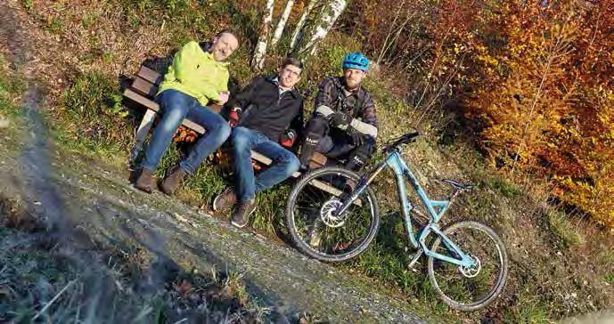PROJEKTE FÜR DIE ZUKUNFT Mountainbiketrail Thilo Koesling in seinem Element: Auf dem Mountainbike in den Iserlohner Wäldern.