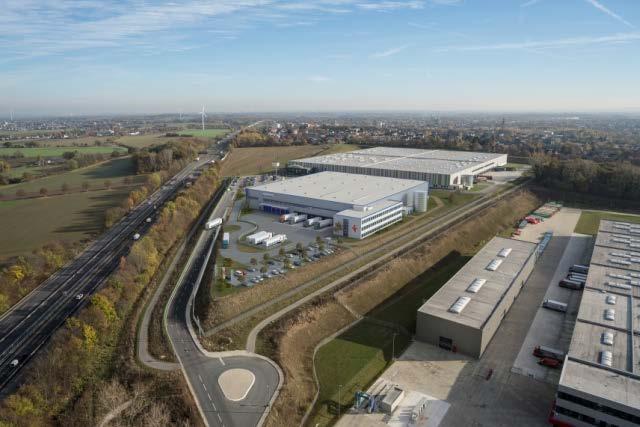 Logistikpark A 2, Brammer GmbH (Quelle Foto: Brammer GmbH) Die vollständige Vermarktung des Logistikparks A 2 hat im Ergebnis die Schaffung und Sicherung von über 400 Arbeitsplätzen zur Folge.