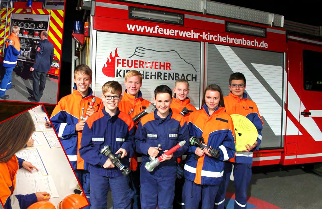 Kurz berichtet Mit vier Mittelehrenbacher Jugendlichen haben sieben Kirchehrenbacher Anwärter am 4. Oktober den Wissenstest 2018 erfolgreich abgelegt.
