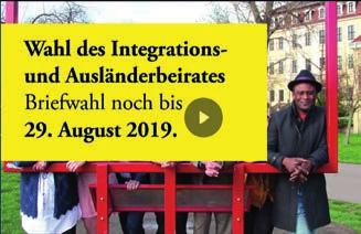 2.4 Geschäftsbereich Ordnung und Sicherheit Bürgeramt Am 1. September fand die Wahl zum Integrations- und Ausländerbeirat der Landeshauptstadt Dresden statt.