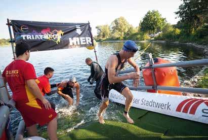 SC Bayer 05 intern Covestro Triathlon Sportlicher Dreikampf mit viel Tradition Die Traditionsveranstaltung am Elfrather See wurde in