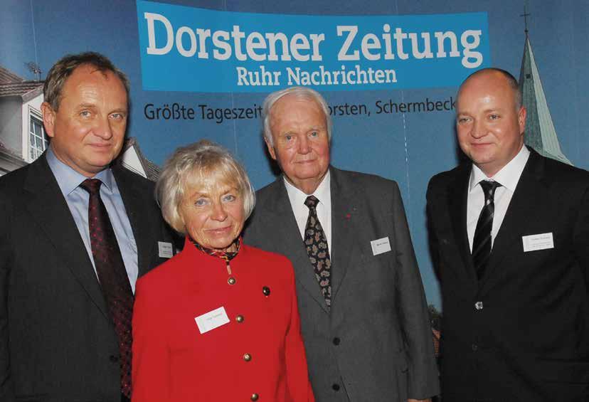 Rüdiger und Volker Tüshaus, Unternehmer des Jahres 2008, zusammen mit Inge
