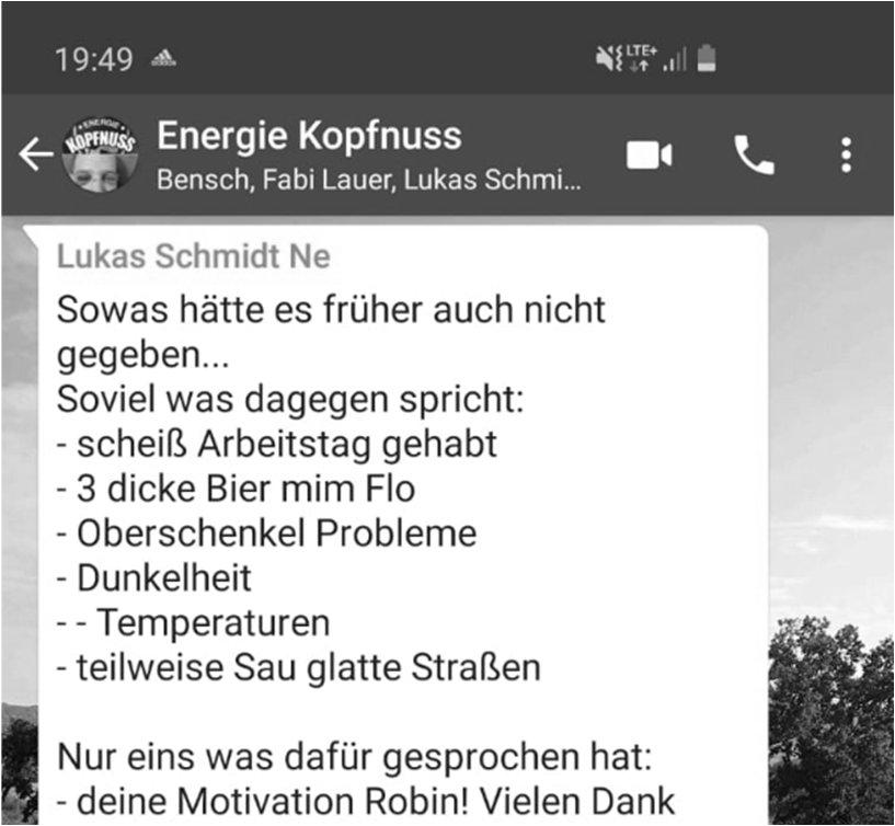Energie Kopfnuss (Manuel Repp, Sebastian Repp, Benjamin Alt, Lukas Schmidt, Fabian Lauer, Niko Luft, Robin Lang): Das