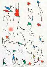 Das vorliegende Werk gehört zu einer Reihe von Zeichnungen, in denen sich Miró mit der Figur des Königs Ubu beschäftigte.