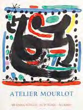 Hauptsächlich an den Ecken gering bestoßen. [bg] (157) 673 Poètes, Sculptures, Peintres Rétrospective Miró Sobreteixism Miró. Ausstellungsplakate der Galerie Maeght, Paris 1960-79. 4 Bll.