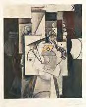 Auf kräftigem chamoisfarbenem Vélin d Arches. 53,5 x 44,8 cm (Blatt: 76 x 56 cm). Obere linke Ecke mit geringfügiger Knickspur. [bg] (53) 732 Faunes et Flore. Frontispiz der Mappe Picasso.