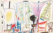 Mit dem Namenszug Picassos, Datum 30.9.59. und Titel im Stein. Auf kräftigem chamoisfarbenen Vélin. 63,2 x 45,8 cm (Blatt: 65 x 50 cm). Mit schwachen Eckknickspuren.