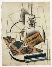 Plakat zur Ausstellung Collages Aquarelles Gouaches der Galerie Graven, Paris, 1958. Farbige Photolithographie bei Mourlot nach Picasso um 1958. 350, Czwiklitzer (dtv) 143. Eines von 500 Expl.