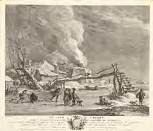 18. JAHRHUNDERT JACQUES ALIAMET Abbeville 1726 1788 Paris 128 Le Four à Brique. Ziegelofen am Ufer eines zugefrorenen Flusses mit Schlittschuhläufer. Radierung mit Kupferstich nach N. Berchem.