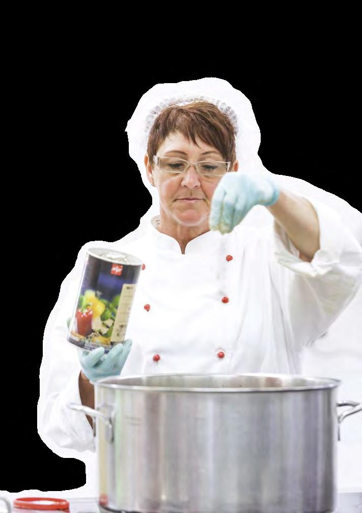 Dafür sorgt das 55-köpfige Team der Service GmbH die Koch-Profis verwöhnen täglich mit frischen und regionalen Menüs.