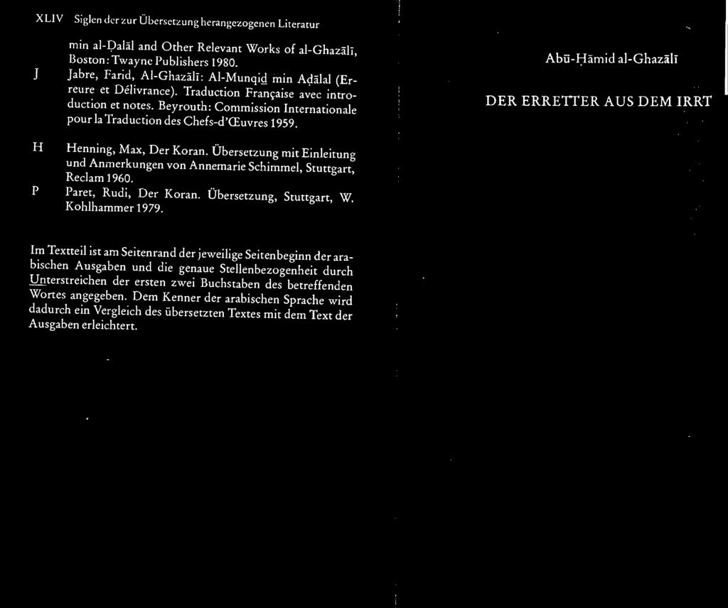 Beyrouth: Commission Internationale DER ERRETTER AUS DEM IRRT H pour la Traduction des Chefs-d'CEuvres 1959. Henning, Max, Der Koran.