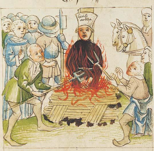 XJAN HUSX 5 HINTERGRUND Die Hussiten Der Erzbischof aller Ketzer sollte nicht predigen, also schüttete der Henker Pech ins Stroh. Da begann Jan Hus gewaltig zu schreien und war bald verbrannt.