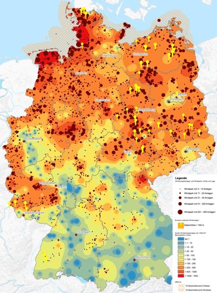 Anhang Anhang 7: Deutschlandweite Verteilungsdichte
