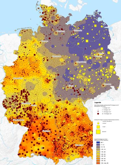 Anhang Anhang 8: Deutschlandweite Verteilungsdichte