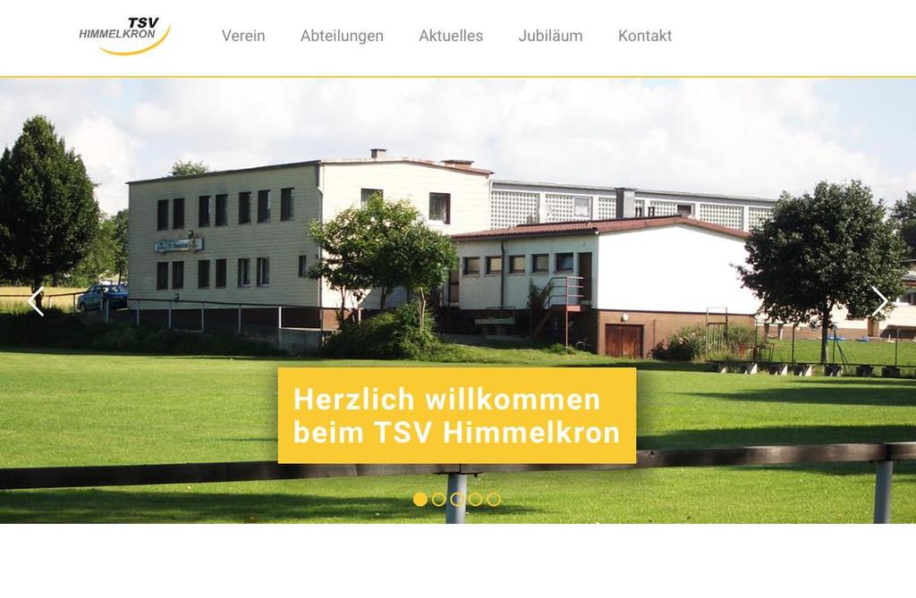 GESAMTVEREIN - TSV Himmelkron 1921 e.v. Unsere neue Website Nächstes Jahr feiert unser Verein sein 100-jähriges Jubiläum und das muss natürlich gefeiert werden.