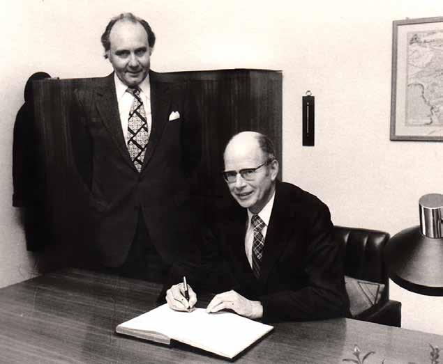 1974 Die Stadt Beim Neujahrempfang betont Bürgermeister Josef Antpöhler das gute Verhältnis zu den Briten.