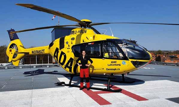 unterwegs mit Freunden Foto: DRK Uelzen Helicopter Emergency Medical Services Technical Crew Member Alina Fromhagen geht in die Luft Notfallsanitäterin Alina Fromhagen gehört zum Team des ADAC