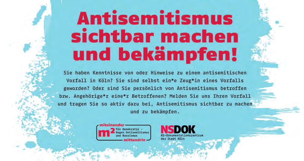 Nr. 5/2021 Gemeindeblatt Panorama Панорама 17 Schlagzeile geschrieben: Der eine antisemitische Straftat beklagende Mahner wird von wild gewordenen Strafverfolgern zum Täter gemacht!