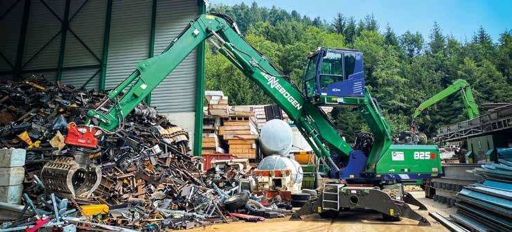 Durch die Nähe zur Metropolregion mit rund einer Million Einwohner bleibt auch der Materialfluss von recyclingfähigen Wertstoffen jeglicher Art konstant hoch: von unterschiedlichen Metallen, über