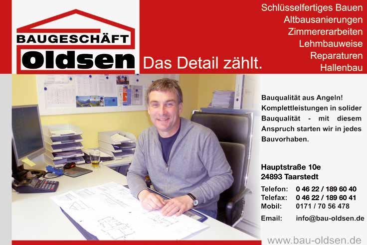 2 3 Informationen aus dem Amt Südangeln Roof-Tec 1.4.2001 1.4.2021 Wir suchen ab sofort: Kranführer, Dachdecker & Bauhelfer! GmbH & Co.