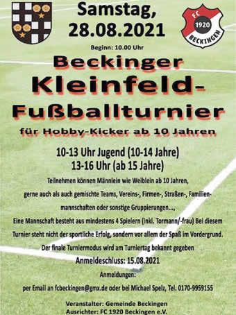 August in Düppenweiler statt. Auch der erste Gegner im Pokal liegt fest. Das erste Spiel in der zweiten Runde des Saarland-Pokals ist ein Heimspiel gegen die Sportfreunde des 1.FC Reimsbach am 25.