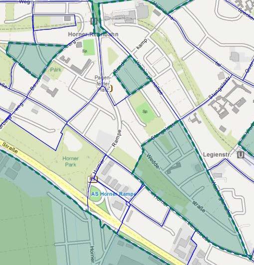 Baustufenplan Horn nordwestliches Teilgebiet mittleres Teilgebiet südliches Teilgebiet Abb.