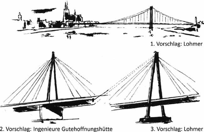 30. Dresdner Brückenbausymposium schlag des Architekten, verwarfen aber die Art des Systems Hängebrücke mit einem Pylon (Bild 11).