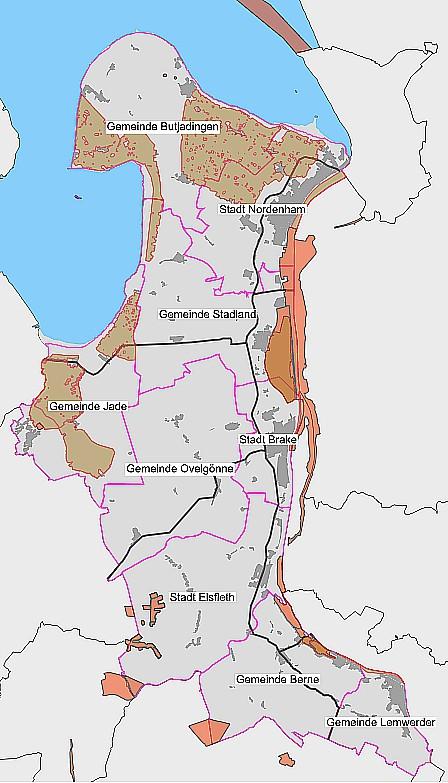 Schutzgebietsausweisung für Natur und Landschaft (GIS-LK / in Flächenüberlagerung; 02.