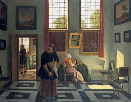 Psychologie Auch der Rückzug in geschlossene Räume gehört zur Konzentration auf das Selbst: Pieter Janssens Selbstportrait mit lesender Dame ( Städel Museum) che kann den Grund für das individuelle