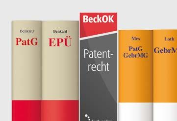Patentrecht PLUS Kommentare und Handbücher Patent- und Gebrauchsmusterrecht Benkard, Patentgesetz Highlight Benkard, Europäisches