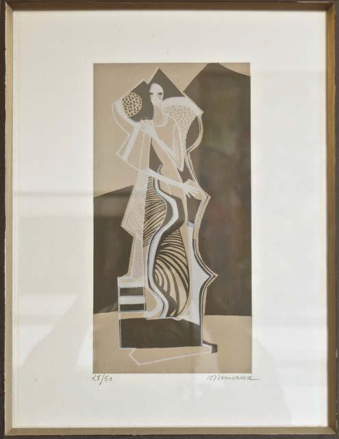 Position 26 (17/18) Künstler: Andre Minaux (1923-1986) Titel: Frauenfigur Material: Lithografie Grösse