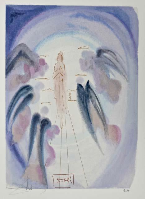 Position 32 (4/2a) Künstler Salvador Dali Aus Dantes göttlicher Komödie 1960 Titel: The