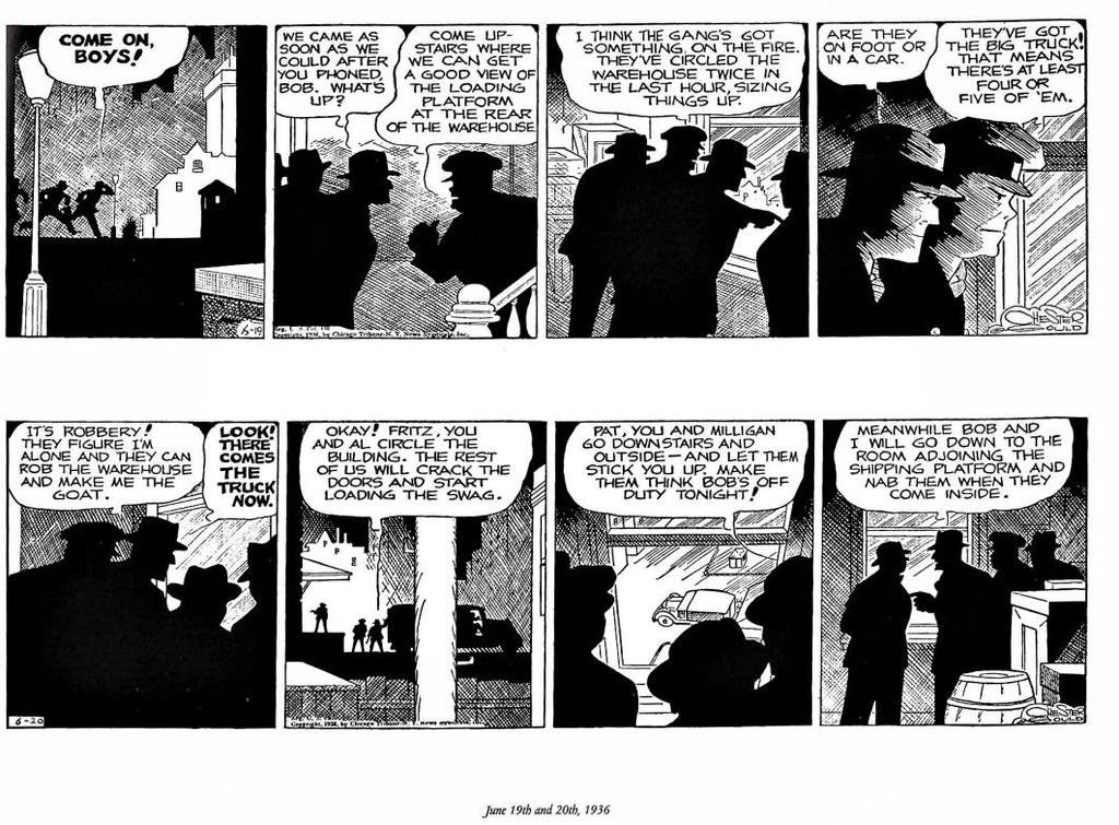 Teil H: Abb. 13. Gould, Chester (2007): June 19th and 20th, 1936, in: ders.: The complete Chester Gould s Dick Tracy. Dailies and Su
