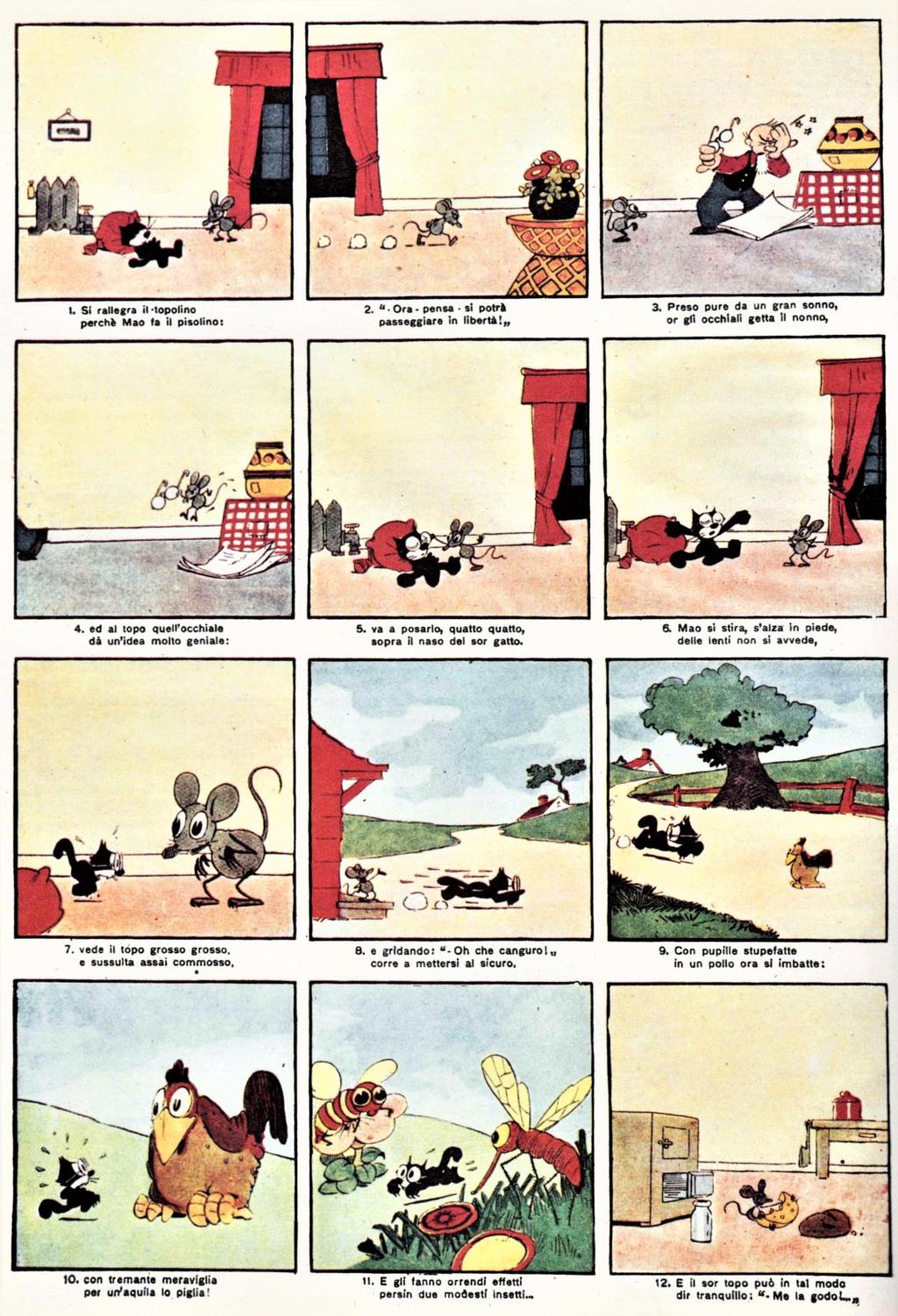 Comicsequenz aus Corriere dei Piccoli Teil D: Abb. 7. Editoriale del Corriere della Sera (Hg.) (1978): Mio-Mao, in: Il meglio del Corriere dei Piccoli: 1925 1928.