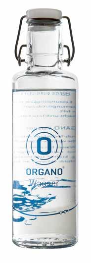 ORGANO Wasserflasche Unsere ORGANO Wasserflasche aus Glas ist eine der saubersten Trinkflaschen der Welt und bringt ORGANO Wasser stilecht von der Wasserleitung an den Tisch.