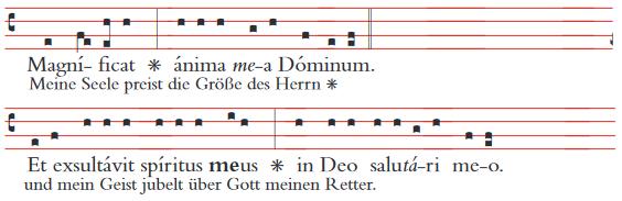 Magnificat Findet die Weihe am Nachmittag statt, singt man den Lobgesang der Gottesmutter Maria Lk 1,46 55 Denn auf die Niedrigkeit seiner Magd hat er geschaut.