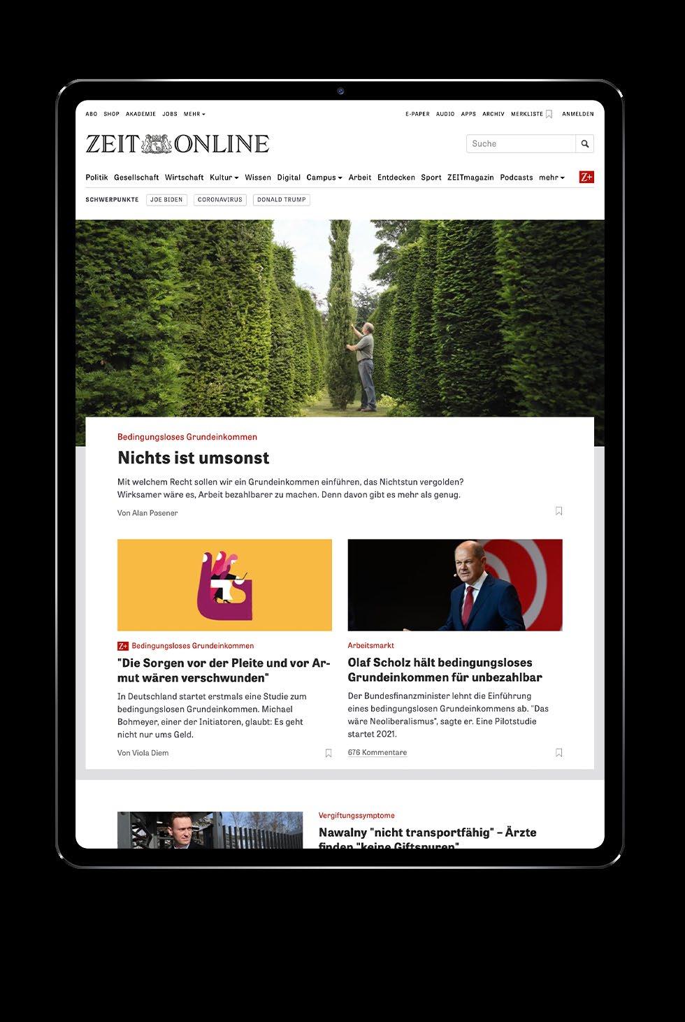 ZEIT ONLINE & Content Hubs Digital nachhaltige Trends verfolgen ZEIT ONLINE ist eines der größten Nachrichtenangebote Deutschlands und steht für einen einordnenden Qualitätsjournalismus mit höchstem