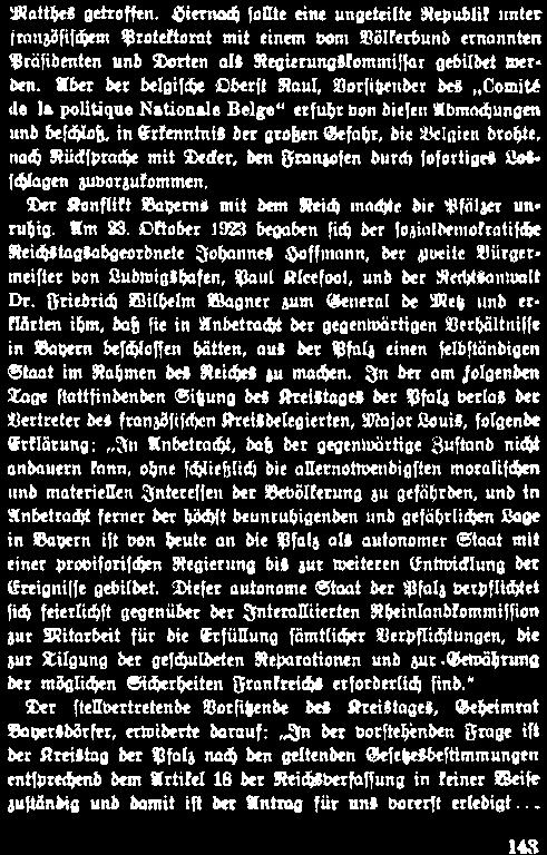 Friedrich Wilhelm Wagner zum General de Metz und ertlärten ihm, daß fie in Anbetradit der gegenwärtigen Verhältniffe in Vayern befehloffen Staat im Rahmen des Reiches zu machen.