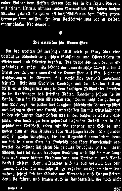 * Die ameritaniſche Kommiffion In der zweiten Zännerhälfte 1919 wird zu Gray über eine vorlãufige Scheidelinie zwiſchen Stidflawen und Oſterreichern im Steiermark und Kärnten beraten, Die