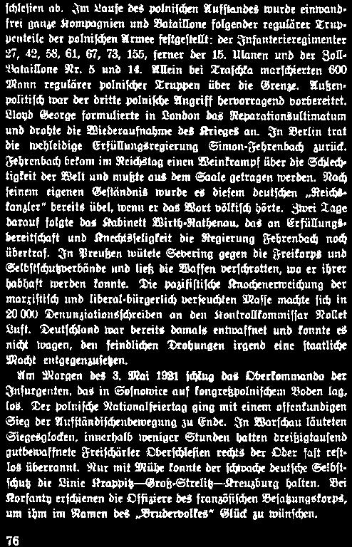 In Berlin trat die wehleidige Erfüllungsregierung Simon-Fehrenbach zurück. Fehrenbach befam im Reichstag einen Weinkrampf über die Schlech tigfeit der Welt und mußte aus dem Saale getragen werden.