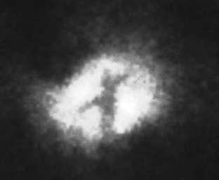 11.2 Das Kreuz in der Whirlpool-Galaxie Die Whirlpool-Galaxie wird auch als Strudelgalaxie oder in den Sternkatalogen mit M 51 bzw. NGC 5194/5195 bezeichnet.
