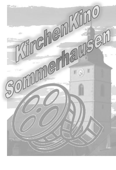 Welchen Film wir zeigen werden, stand bei Redaktionsschluss noch nicht fest - lasst Euch überraschen! Impressum: Gemeindebrief der evangelischen Kirchengemeinde Sommerhausen- Eibelstadt.