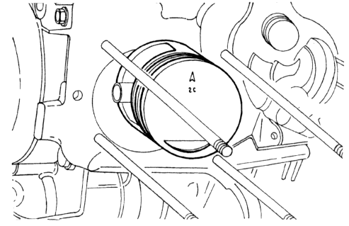 Chiusura pompa olio - Rimontare la parte posteriore della pompa facendo attenzione al corretto montaggio dell anello seeger.