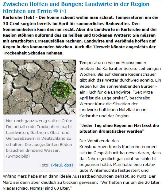 56 Anpassung an den Klimawandel - Bestandsaufnahme und Strategie für die Stadt Karlsruhe zelnen verbleibenden Frühfrostereignissen größer werden, da sich die Pflanzen durch den früheren